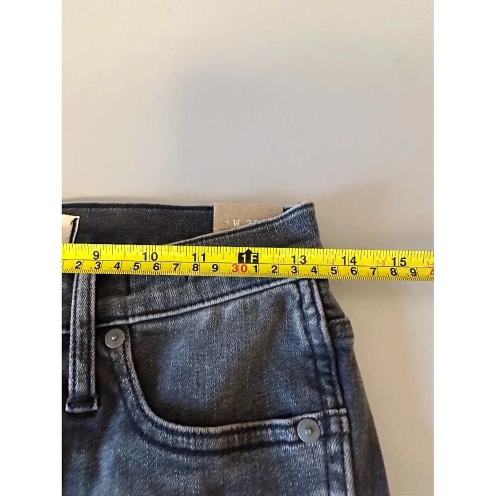 Madewell High Rise Skinny Jeans in Faded Black | Size 26 Petite - Picture 12 of 14